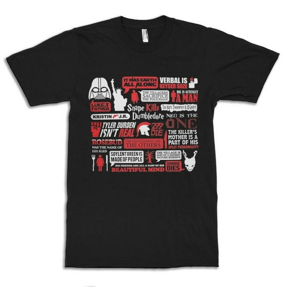 Movie Spoilers Funny T-Shirt, Men's Women's Sizes (wtb-094)
