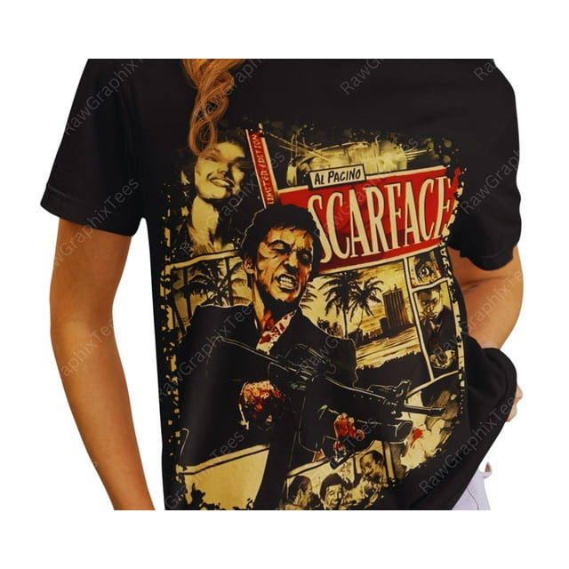 Movie T-Shirt, Classic Film, Graphic Tee, Scarface, 1983, Al Pacino