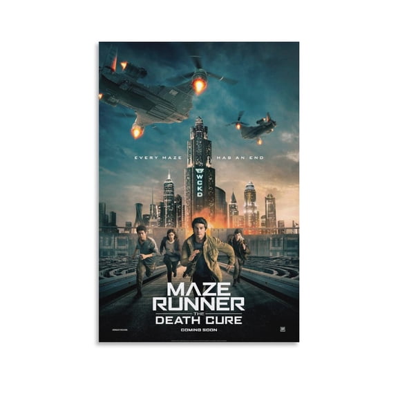 Movie The Maze Runner Poster Room Aesthetic Poster Print Art Wall Painting Canvas Posters Gifts Modern Bedroom Decor 16x24inch(40x60cm)