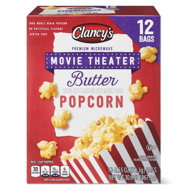 Movie Theater Butter Microwave Popcorn, 12 count - Walmart.com