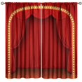 Movie Theater Curtains, Retro Home Cinema Film Strips Popcorn Drink