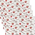 thumbnail image 1 of Movie Theater Placemats Set of 4 18"x12" Movie Night Placemat for Kitchen Dining Table Decor Indoor Outdoor for Popcorn Table Place Mats, Cinema Old Fashion Home Theater, 1 of 4