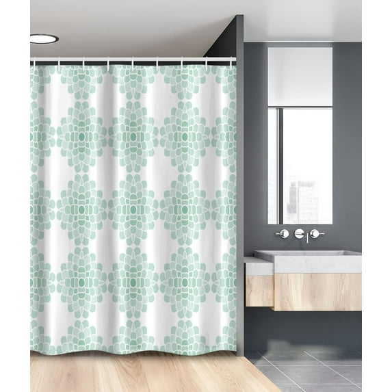 Movie Theater Shower Curtain, Scratched Film Strips Vintage Movie Frame Pattern Grunge Illustration, Cloth Fabric Bathroom Decor Set with Hooks, Beige Brown White