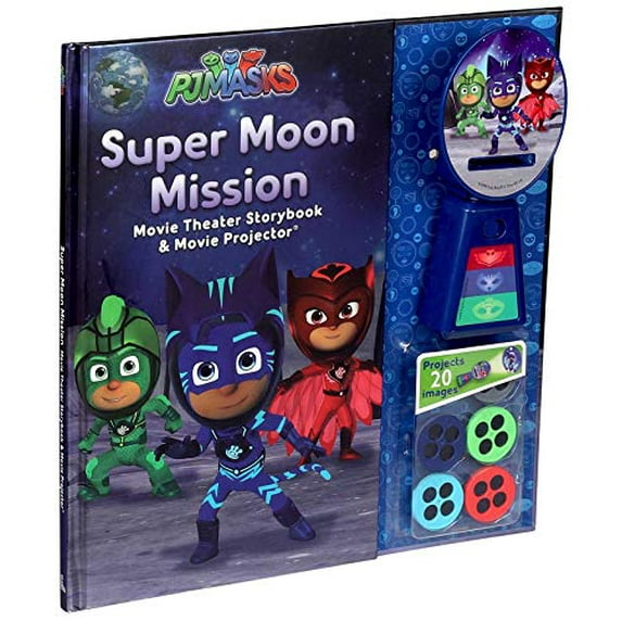 Pre-Owned PJ Masks: Super Moon Mission Movie Theater Storybook Movie Projector Hardcover PJ Masks