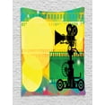 thumbnail image 1 of Movie Theater Tapestry, Abstract and Vibrant Colored Composition with Strips Projection Silhouette, Wall Hanging for Bedroom Living Room Dorm Decor, 40W X 60L Inches, Multicolor, by Ambesonne, 1 of 2