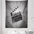 thumbnail image 1 of Movie Theater Tapestry, Clapper Board on Retro Backdrop Grunge Effect Director Cut Scene, Fabric Wall Hanging Decor for Bedroom Living Room Dorm, 5 Sizes, White Black and Grey, by Ambesonne, 1 of 1