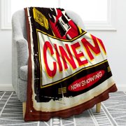 Movie Theater Theme Gifts Throw Blanket, Gifts for Women Men Movie Lovers, Cinema Home Film Decor Gifts for Adult Teen Boy Girl Director Actor, Christmas Birthday Valentines Day Acting Gift