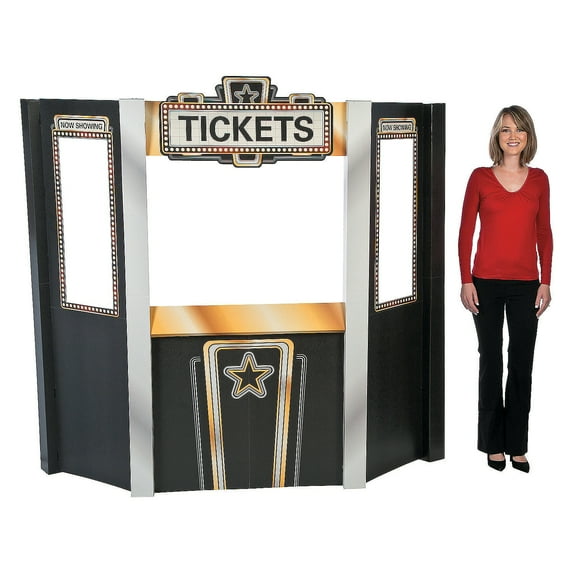 Movie Theater Ticket Booth Stand Up - Party Decor - 1 Piece