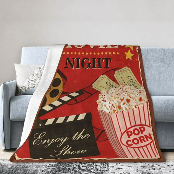 Movie Theme Blanket Gifts For Kids Adults - Lightweight Throw Blanket For Bedroom Living Room Decor Soft Fuzzy Fleece Cozy Plush Bed Couch 40"X30"