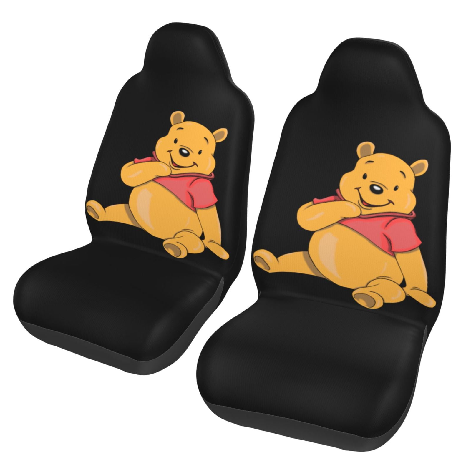Zsdxogi Black Polyester Durable Easy To Install Front Seat Covers 2 Pieces Walmart