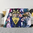 thumbnail image 1 of Movie Yu-Gi-Oh Flannel Blanket Cozy Ultra-Soft Micro Throw Blanket For Bed Sofa Couch Car Office Camping Travel All Season Fleece Blanket 40"x30", 1 of 8