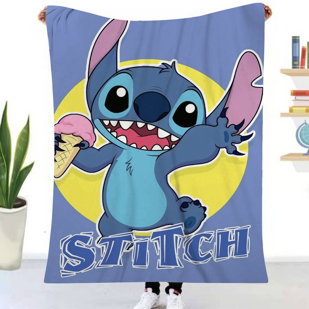 Movies Lilo & Stitch Christmas Blanket For All Season Super Soft Flannel  Fleece Throws Blanket Best Gifts Blanket For Adults Teen/S-130*150cm