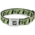 thumbnail image 1 of Movies Pet Collar, Dog Collar Metal Seatbelt Buckle, The Wizard of Oz Wicked Witch of the West and Flying Monkeys, 20 to 31 Inches 1.5 Inch Wide, 1 of 8