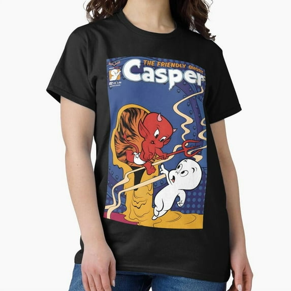 Movies Vintage Logo Cartoon Ghost Funny Kids Casper H24358 T-Shirt, for Men and Women, Up to Size 5XL