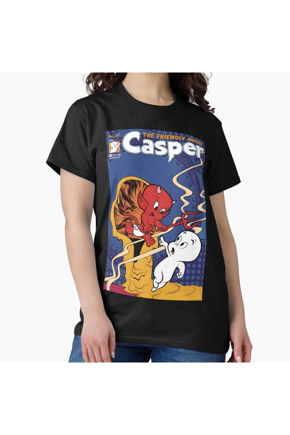 Movies Vintage Logo Cartoon Ghost Funny Kids Casper H24358 T-Shirt, for Men and Women, Up to Size 5XL