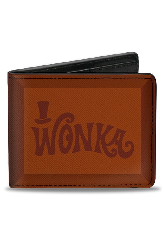 Movies Wallet, Bifold, Willy Wonka and the Chocolate Factory Wonka Chocolate Bar, Vegan Leather