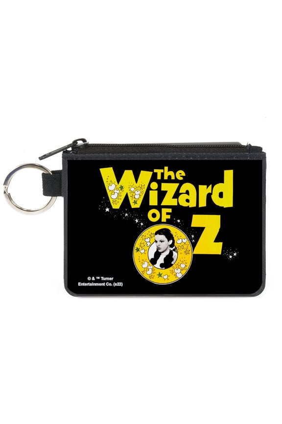 Movies Wallet, Coin Purse, The Wizard of Oz Dorothy Pose Black Yellow White, Canvas