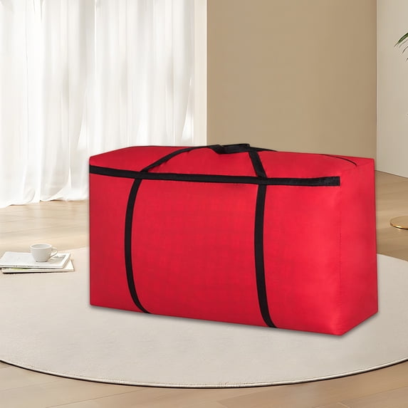 Moving Bag Large Capacity Storage Duffel - Heavy Duty Thick Cloth Material | Wear-Resistant | Foldable | Handles for Easy Carrying | For Clothes Quilt Bedding Luggage | 1 Pack