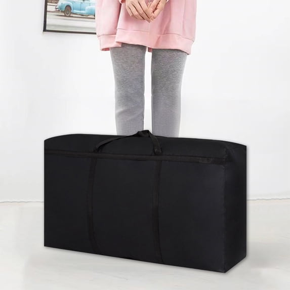 Moving Bag Storage Container Durable Reinforced Fabric, Large Capacity Fabric Box, Minimalist Sleek Design, Keeps Clothes Dry Protected, Wardrobe Organization Storage Solution, Heavy-duty