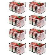 Moving Bags, 10-Pack Storage Bags, Heavy Duty Extra Large Bags, Moving Totes, Clear Moving Bag, Reinforced Handles & Tag Pocket (125L)