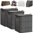 thumbnail image 1 of Moving Bags, 180L Spacious Moving Storage Bin - Large Capacity Zippered Fabric Organizer for Bedding & Clothes, Foldable Blanket Bag with Reinforced Handles for Quilts, Comforters & Moving Day, L_1PC, 1 of 10