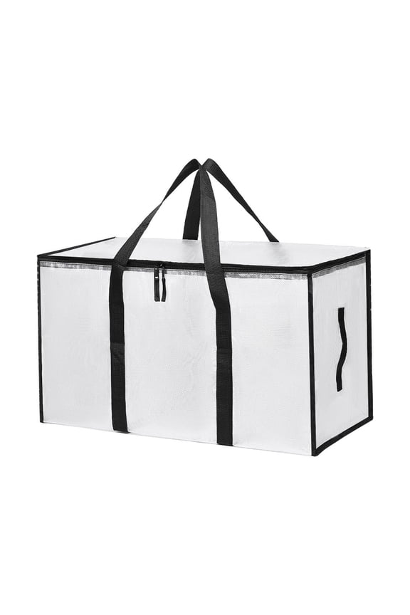 Moving Bags 25/22gal,Storage Bag, Moving Bags Heavy Duty With Reinforced Handle And Double Zipper, Storage Totes Heavy Duty Extra Large For Moving Essential,Fold Flat,Clear