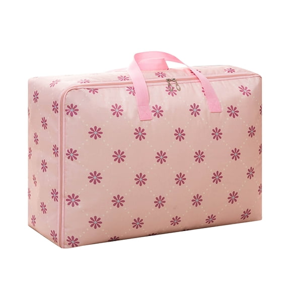 Moving Out Bags,Bags For Moving,Travel Storage Bag,Moving Bag,Large Capacity Non-woven Quilt Bag,Portable Duffel Bag,Space-saving Foldable Duffle Storage(Pink M 22.8*14.9*8.6in)from ANMUYUM