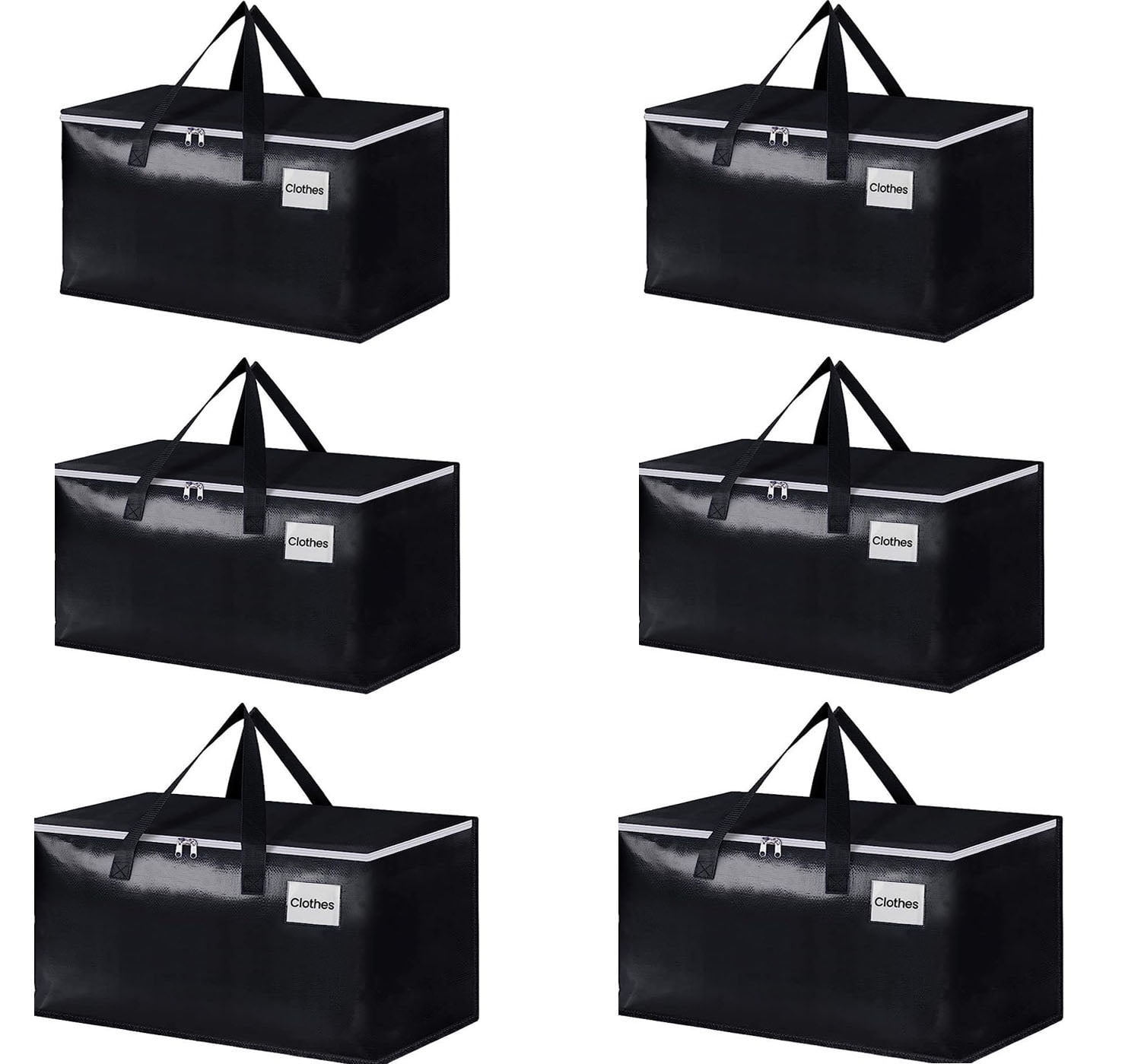 Moving Bags, Heavy Duty Moving Bags with Zippers Top and Sturdy Handles ...