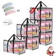 thumbnail image 1 of Moving Bags Heavy Duty Extra Large, Alternative for Moving Boxes & Moving Supplies, Storage Bags for Clothes with Handles, Lids & Zippers(Clear, 6 Pack), 1 of 9