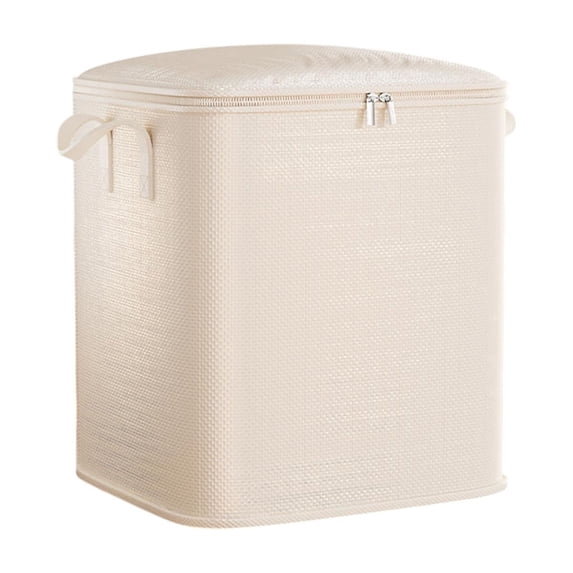 Moving Bags Heavy Duty Extra Large Plastic Storage Bag with Zippered Top Handles 54x47x30cm for Clothing Sorting and Storage