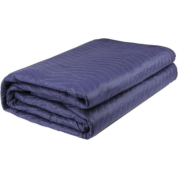 Moving Blankets Heavy Duty 80x72 Inch Quilted Padded Packing Blankets for Furniture Protection 1 Pack