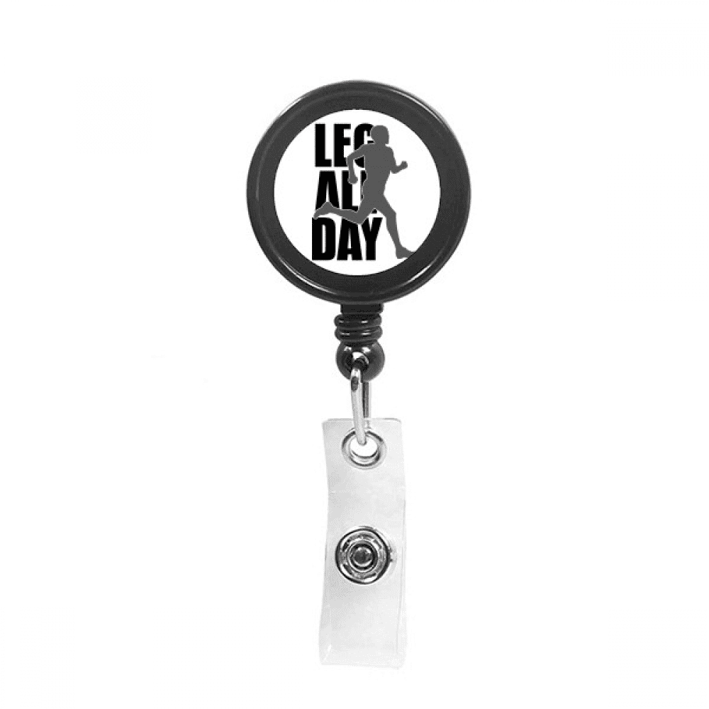 Moving Body Human Time Art Deco  Fashion Retractable Keychain Badge Holder ID Badge