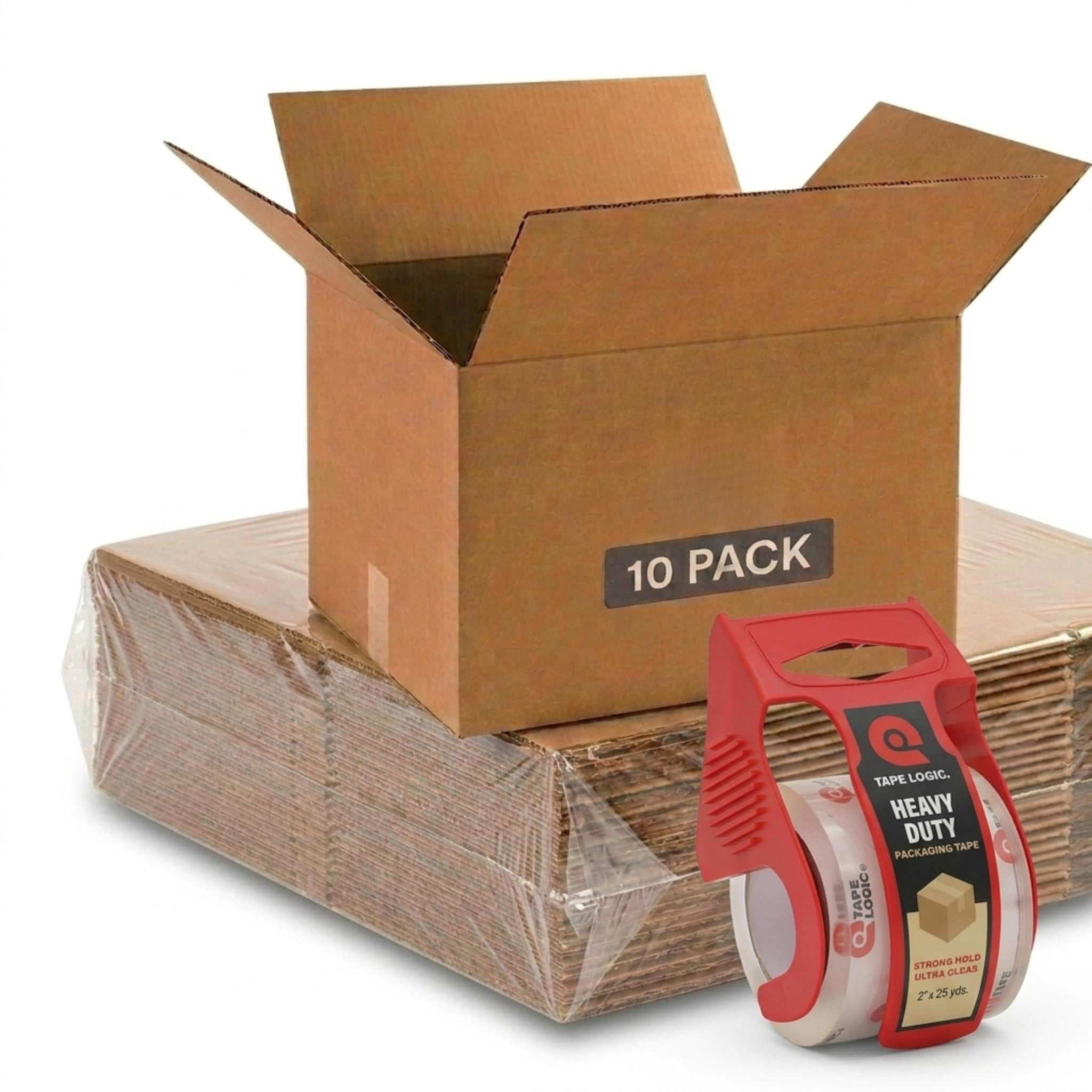 Moving Boxes 18"l X 14"w 12"h (10-pack) Medium + Packaging Tape - Shipping  Mailing Packing And Storage
