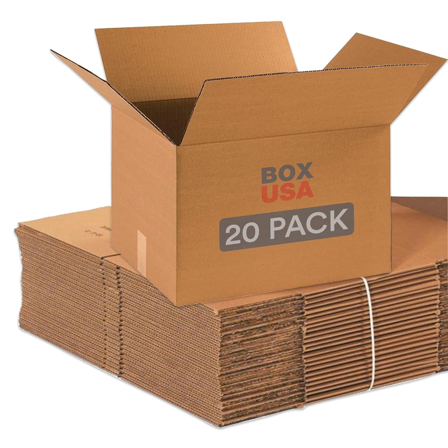 Moving Boxes Medium 18"L x 14"W 12"H 20-Pack - Corrugated Cardboard Box for Shipping, Mailing, Packing, Packaging and Storage