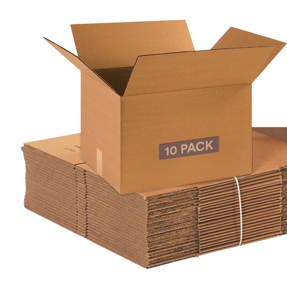 Moving Boxes Medium 18"l X 14"w 12"h 10-pack | Corrugated Cardboard For Shipping  Mailing Packing Packaging And Storage 18x14x12