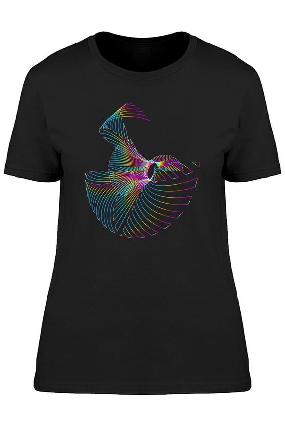 Moving Colorful Lines Logo Tee Women's -Image by Shutterstock