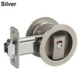 Moving Door Red And Green Indication Lock Solid Pocket Door Hardware