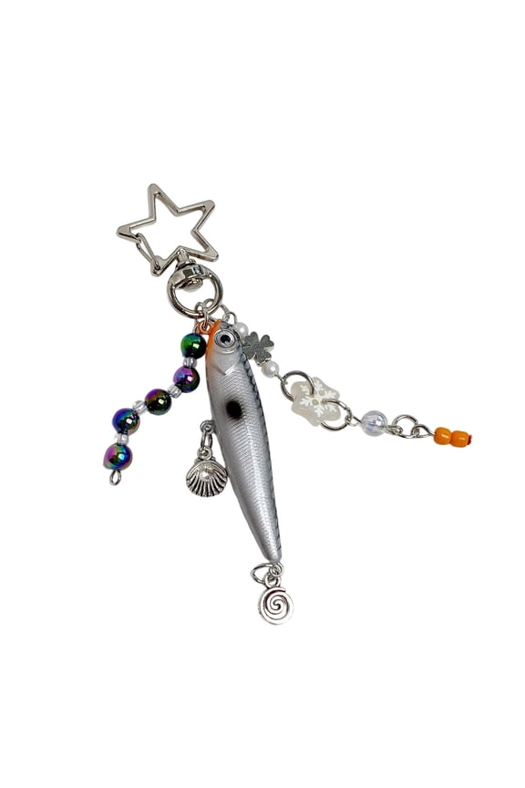Moving Fish Keychain Artistic Aquatic Creature Shape Key Holder Perfect Gift For Fishing Equipment Fan