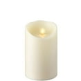 thumbnail image 1 of Moving Flame LED Pillar Candle (IVORY) Vanilla SCENTED 5", 1 of 5