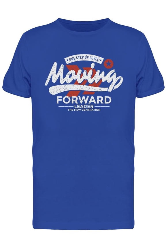 Moving Forward Abstract Design T-Shirt Men -Image by Shutterstock, Male XX-Large
