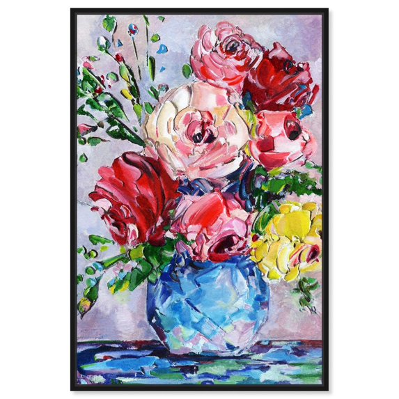Moving Forward Canvas Spring Floral Wall Art by Art Remedy, Black Frame, 24" x 36"