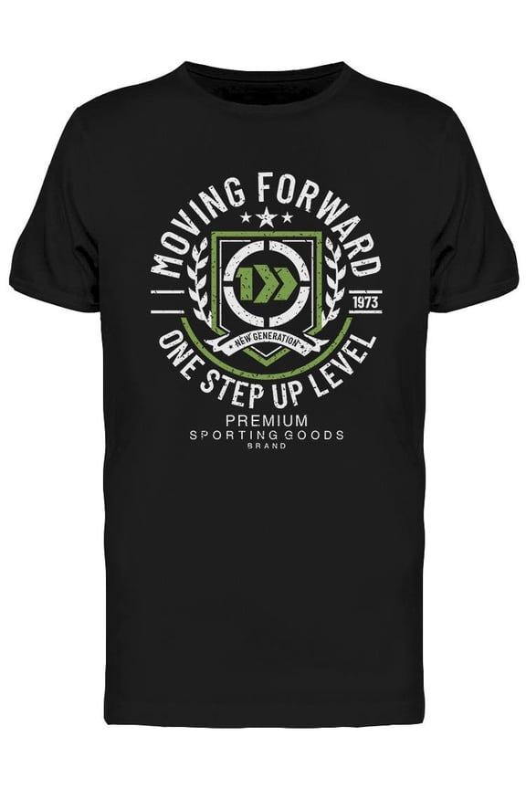 Moving Forward Denim Style   T-Shirt Men -Image by Shutterstock, Male XX-Large