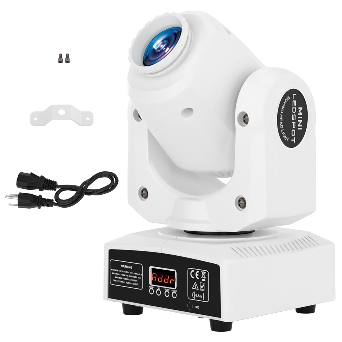 VIPQV Stage Lights Moving Head Lights 8 Gobo 8 Colors 11Channels 120W Spotlights DMX 512 with Sound Activated for Party Wedding DJ Stage Lighting 1Pc