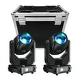 thumbnail image 1 of Moving Head Beam Light 280W DMX512 with 14 Gobos 14 Colors 2 Prisms for Party Disco Show 2-Pack with Case, 1 of 9