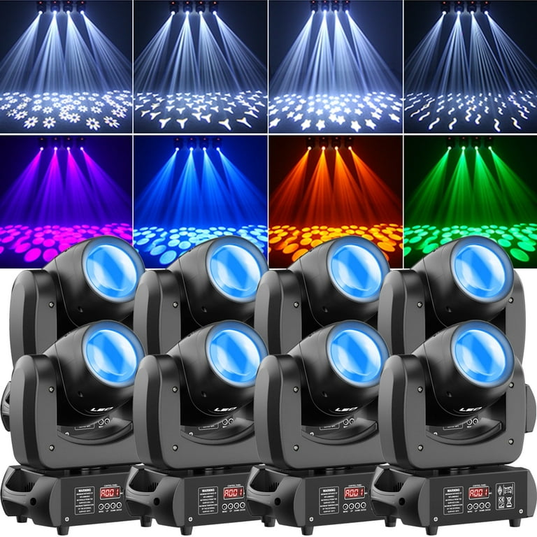 カラオケスタジオ Moving Head Beam Lights 8 GOBO 8 Color 18 Face Roto Prism