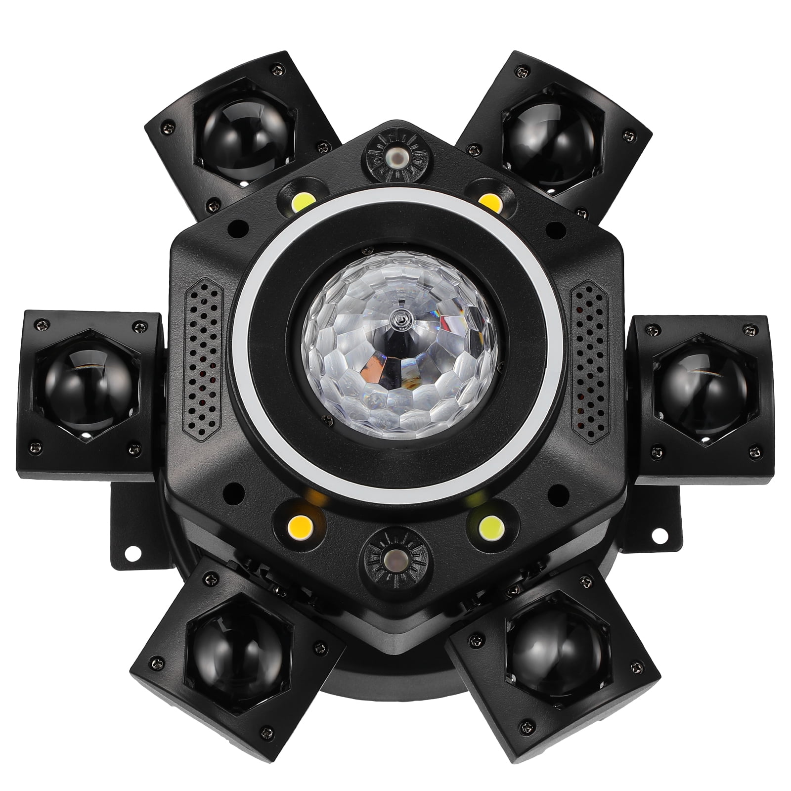 Versatile Moving Head Stage Light, Black ABS, Multiple Control Modes for Events