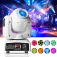 thumbnail image 1 of Moving Head LED DJ Party Light, RGBW 8 Pattern Shake Disco Light with Remote and Control Sound Activated Spotlight for Church Wedding Live Show,White, 1 of 10