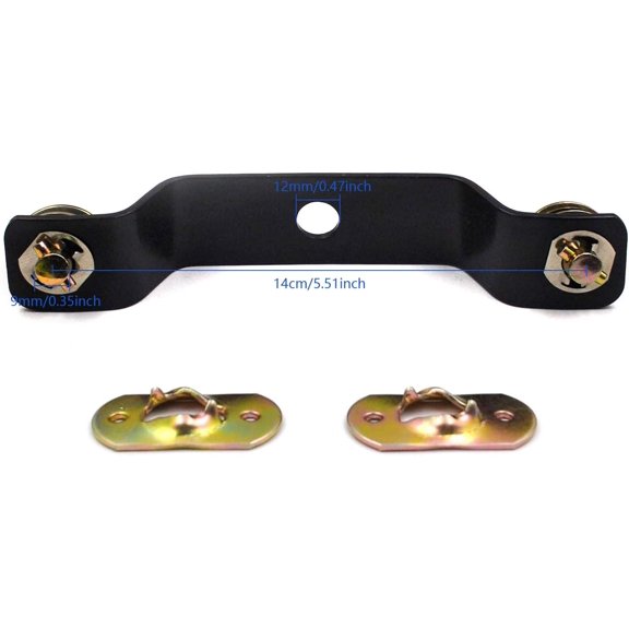 Moving Head Light Bridge Connector Truss Clamp Stage Light Clamps, Bracket Connector Spacing 14cm, Quick Lock, 12 mm Aperture Diameter, 220 lb Load Capacity 4 Pack