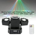 thumbnail image 1 of Moving Head Light Rotating Disco Ball Laser Beam Strobe Remote DMX Stage Light, 1 of 12