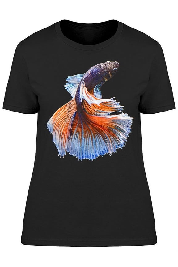 Moving Moment Siam Betta Fish T-Shirt Women -Image by Shutterstock, Female Small